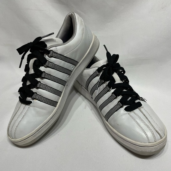 Women’s size 8 K Swiss classic white fashion sneakers shoes excellent condition - Picture 4 of 12